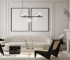 Lampa wisząca Italux Reverso PND-5622-4-BK-W Czarny, złoty