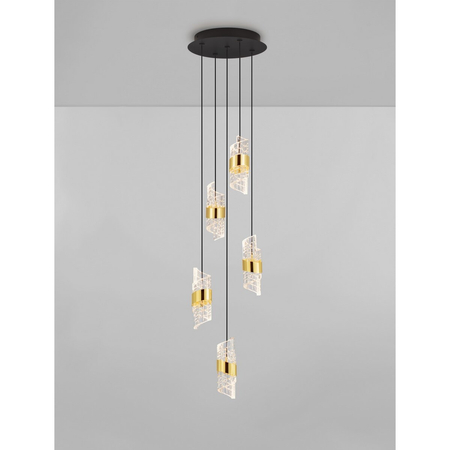 Lampa wisząca Luces Exclusivas LE44351 złoty i odcienie złota