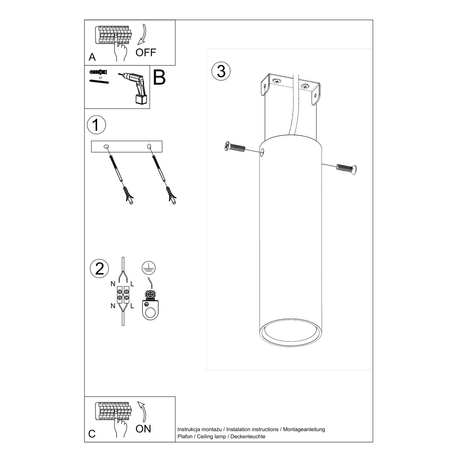 Sollux Lighting Plafon LAGOS 30 biały SL.0435