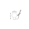 Lampa stołowa Zuma Line T0454-01A-P7FZ ARCTURUS LAMPA STOŁOWA CZARNA/BLACK