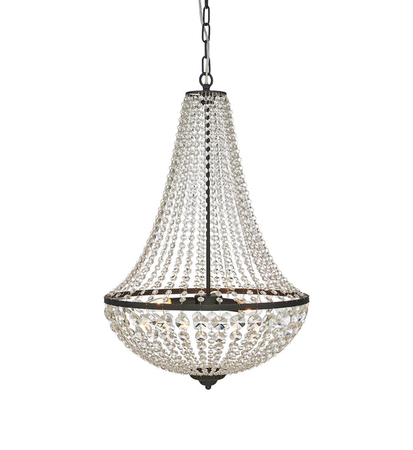 Lampa wisząca Markslöjd GRÄNSÖ 107028 przezroczysty/czarny