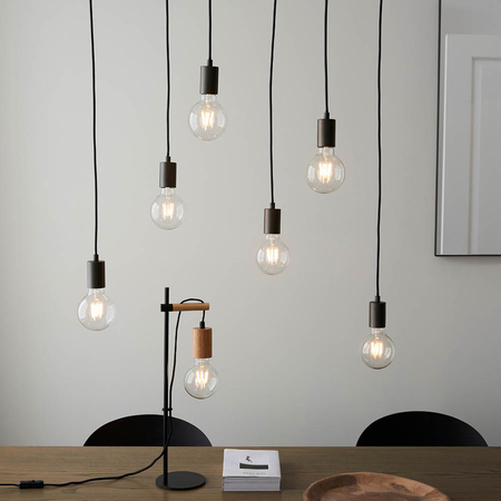 Lampa wisząca Endon Lighting Stellan 101684 drewniany