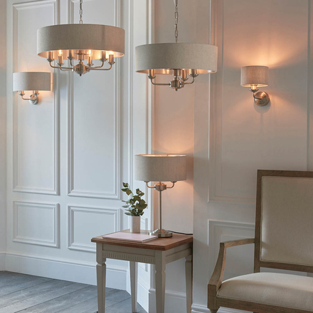 Lampa stołowa Endon Lighting Highclere 94369 chrom