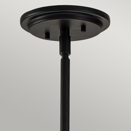 Średnia lampa wisząca Somerset - 1 źródło światła - Czarna Quintiesse QN-SOMERSET-P-C-BK
