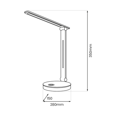 Milagro Lampka biurkowa Bruno White 5W LED RGB ML1629 BIAŁY
