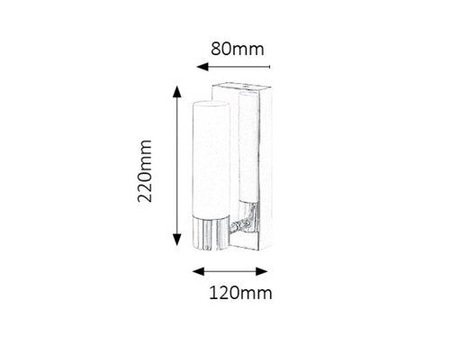 Lampa łazienkowa Rabalux Jim 5749 chrom
