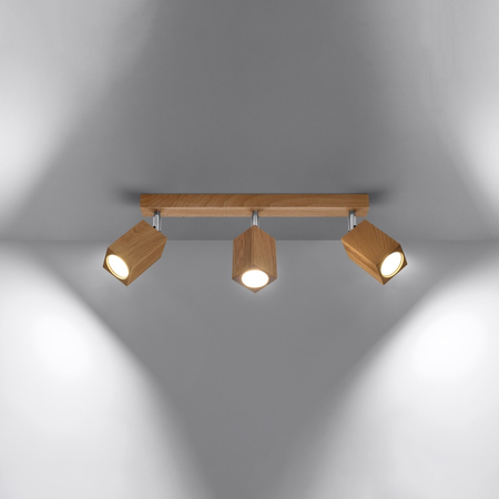 Sollux Lighting Plafon KEKE 30 dąb SL.1041