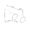 Sollux Lighting Plafon ELBA 2 czarny SL.1317