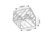 Lampa sufitowa Rabalux Boroo 71027 czarny matowy