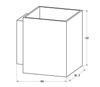 Kinkiet Sola WL Square White-91062 Zuma Line