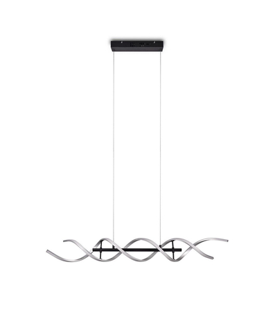 Lampa wisząca Trio 341810205 czarny/srebrny