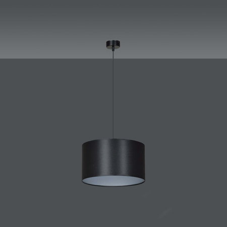 Lampa wisząca ROTO 1 BL BLACK/SILVER Emibig 185/1 czarny/srebrny
