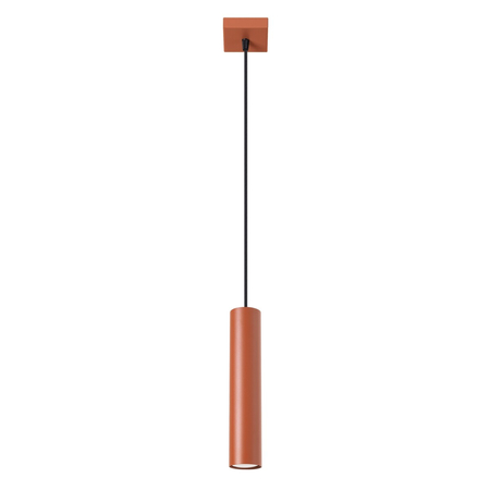 Sollux Lighting Lampa wisząca LAGOS 1 ochra czerwona SL.1489