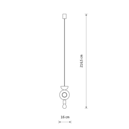 Lampa wisząca Nowodvorski DROPS WOOD F 11180 Złoty Czarny