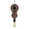 Lampa wisząca Nowodvorski DROPS WOOD C 11175 Ciemne drewno Czarny