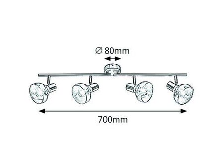 Oczko Rabalux Holly 5559 chrom