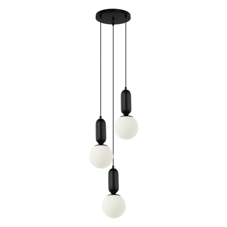 Lampa wisząca Italux Aldeva PND-02340-3S-BK Czarny