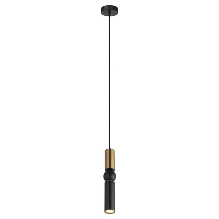 Lampa wisząca Italux Isidora PND-14290-1-BRO-BK Czarny, brąz antyczny