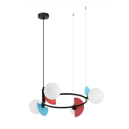 Lampa wisząca Italux Nauti PND-37482-4R-MLTI Niebieski, pomarańczowy, różowy