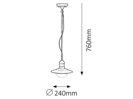 Lampa zewnętrzna Rabalux Oslo 8717 czarny