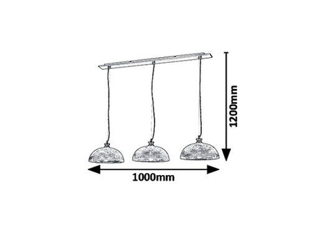 Lampa wisząca Rabalux Petrina 5460 chrom satyna