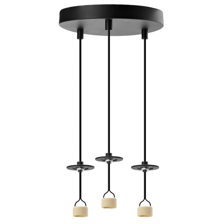 Lampa wisząca Azzardo LUCAS BASE 3R PENDANT GU10 BK AZ6158 BLACK