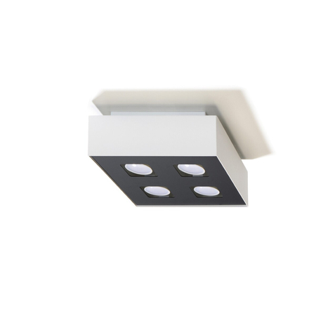 Sollux Lighting Plafon MONO 4 czarny SL.0073