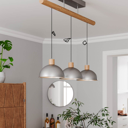 Lampa wisząca By Rydens 4201560-6500 Buckler 3-l silver