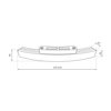 Milagro Zasilacz 100W 48V SLIM ROUND MAGNETIC do śr. 900mm ML8705 CZARNY