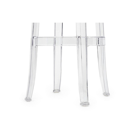 Krzesło barowe CHARLES 76 transparentne - poliwęglan