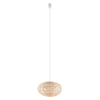 Lampa wisząca Nowodvorski RATTAN S 11153 Naturalne drewno Biały
