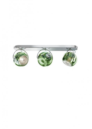 Kinkiet/lampa sufitowa Fabbian D57G2543 Beluga Colour 3 Luci Verde