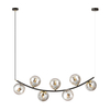 Lampa wisząca RITZ 7 Emibig 1297/7 czarny/złoty