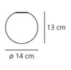 Kinkiet Artemide 1039110A Dioscuri 14