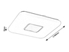 Lampa sufitowa Rabalux Tayla 4634 chrom