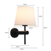 Kinkiet Tivoli 1xE27 czarny LP-1133/1W BK