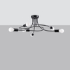 Sollux Lighting Żyrandol LEVAR 6 czarny SL.1456