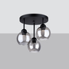 Sollux Lighting Żyrandol ALINO 3 czarny SL.1140