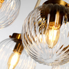 Lampa wisząca Elstead Lighting Cosmos beżowy/złoty DL-COSMOS9