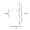 Cosmo Light Kinkiet MARBELLA W01401AU