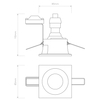 Spot Astro Minima Square Fixed IP65 1249018 Matowy Biały