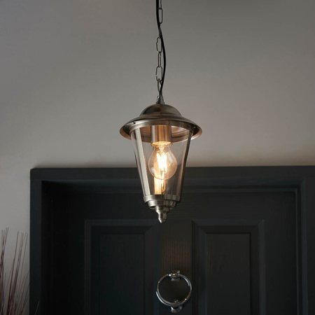 Endon Lighting Lampa zewnętrzna wisząca YG-865-SS stalowy