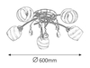 Lampa sufitowa Rabalux Melissa 2622 chrom