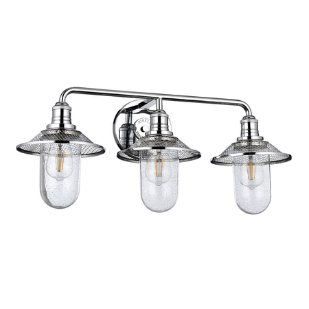 Kinkiet Rigby - 3 źródła światła - Polerowany chrom Quintiesse QN-RIGBY3-BATH-PC