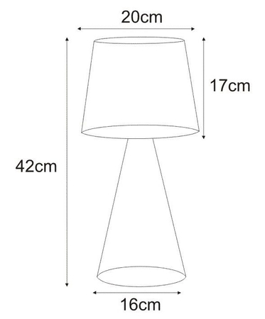 Lampa stołowa SOUL BLACK Kaja K-4642 czarny