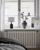Lampa stołowa By Rydens Woody H41 cm E27 czarny/biały