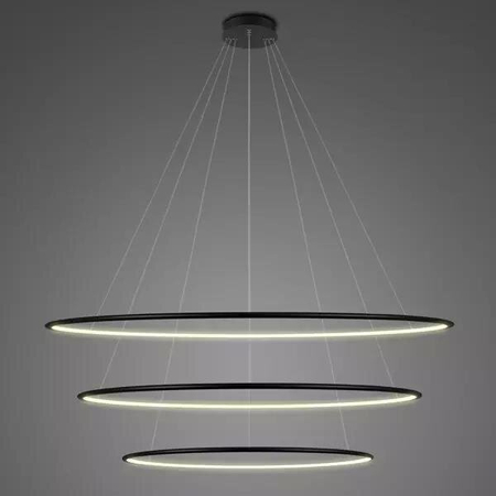 Lampa wisząca Ledowe Okręgi No.3 120cm 2700k czarna Dali