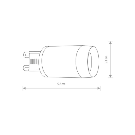 Żarówka Nowodvorski 9173 G9 LED BULB LENS 3000K 3W