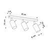Sollux Lighting Plafon RING 3L beżowy SL.1496