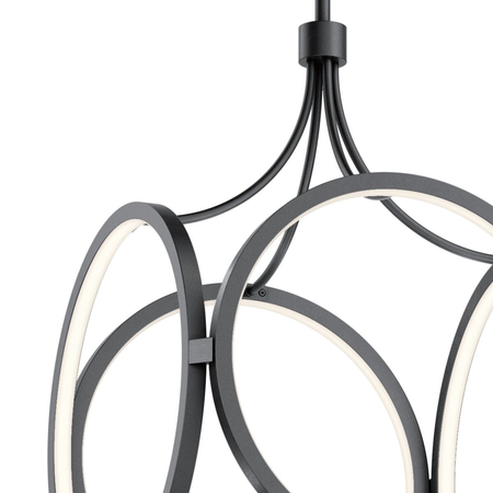 Lampa wisząca LED Ciri - Matowa czerń Quintiesse QN-CIRI-P-MBK